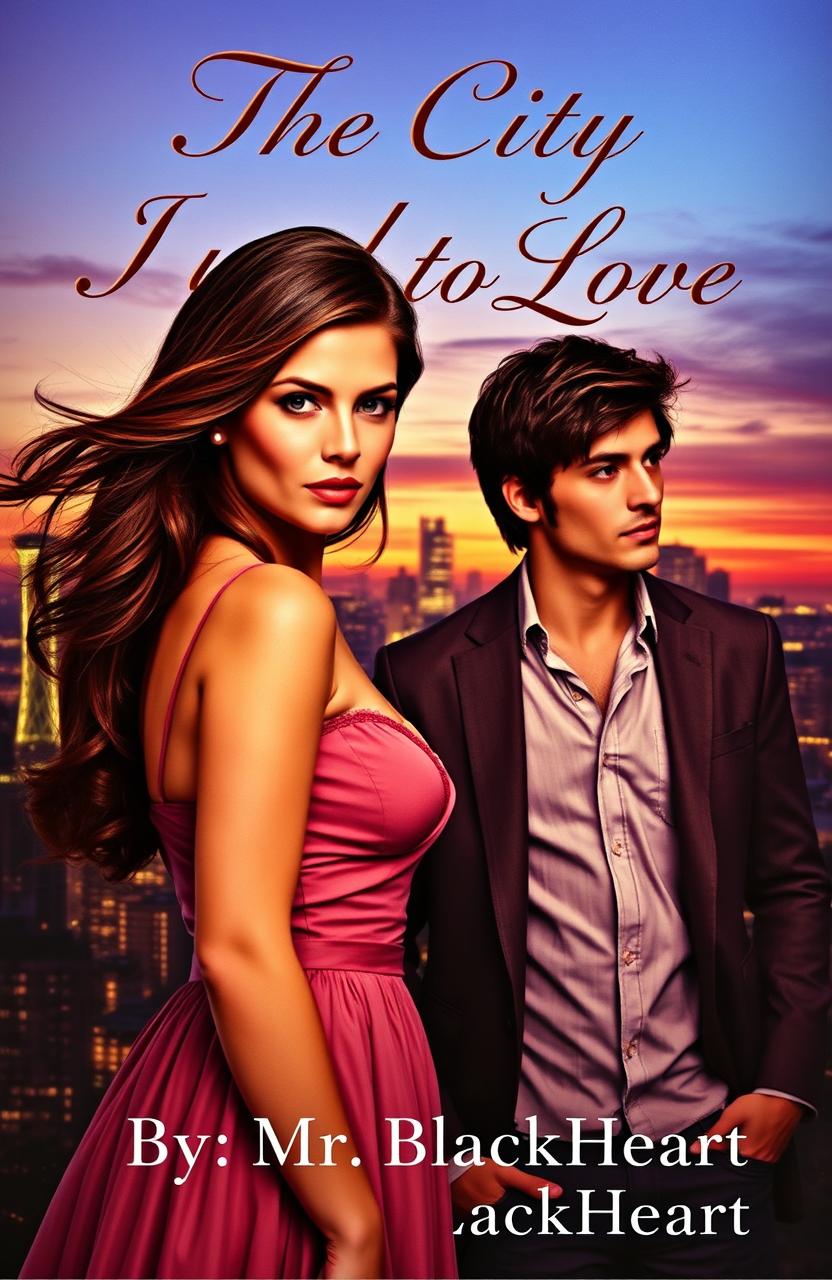 A captivating book cover featuring a woman and a man embodying a romantic yet melancholic theme