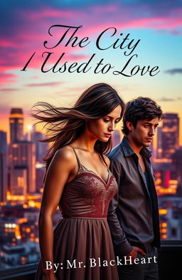 A captivating book cover featuring a woman and a man embodying a romantic yet melancholic theme