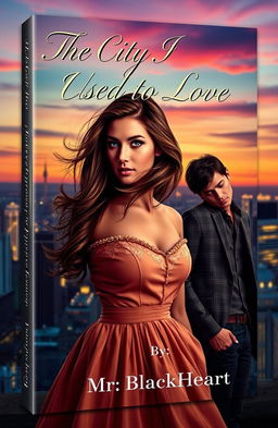 A captivating book cover featuring a woman and a man embodying a romantic yet melancholic theme