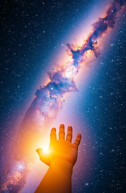 A breathtaking starry night sky filled with countless twinkling stars and vibrant nebulae, showcasing the beauty of the cosmos