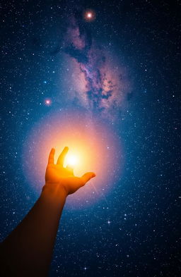 A breathtaking starry night sky filled with countless twinkling stars and vibrant nebulae, showcasing the beauty of the cosmos