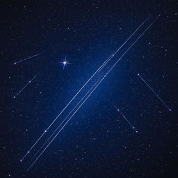 A mesmerizing starry sky filled with a multitude of bright stars sparkling against a deep navy backdrop