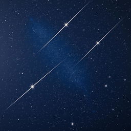 A mesmerizing starry sky filled with a multitude of bright stars sparkling against a deep navy backdrop