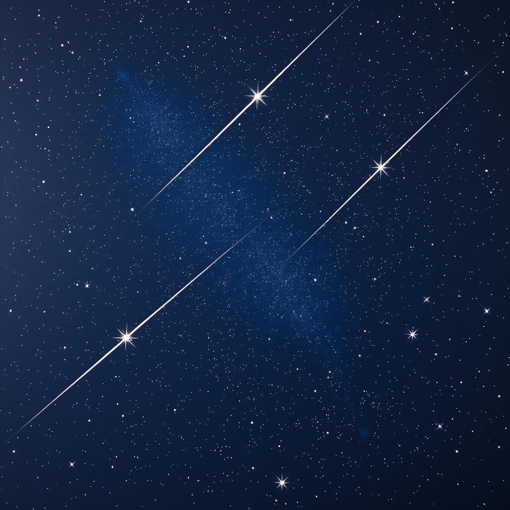 A mesmerizing starry sky filled with a multitude of bright stars sparkling against a deep navy backdrop