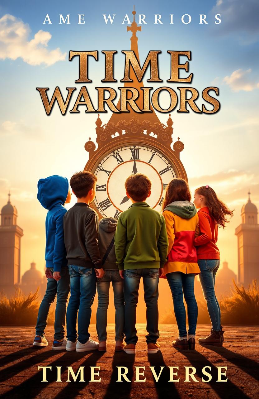 A striking book cover titled 'Time Warriors 1: Time Reverse'