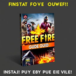 Create a striking and professional ebook cover for a guide on Free Fire that immediately attracts attention and encourages instant purchases