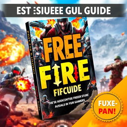 Create a striking and professional ebook cover for a guide on Free Fire that immediately attracts attention and encourages instant purchases