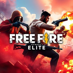 Crie uma capa de ebook impressionante e profissional para 'Free Fire Elite' que imediatamente atraia a atenção dos leitores e os encoraje a comprar