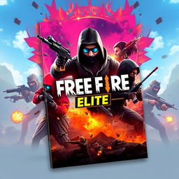 Crie uma capa de ebook impressionante e profissional para 'Free Fire Elite' que imediatamente atraia a atenção dos leitores e os encoraje a comprar