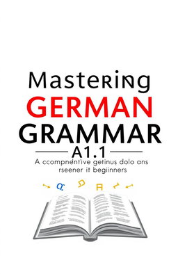 A portrait-oriented ebook cover for 'Mastering German Grammar A1