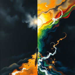 A profound visual representation of the journey from the darkness of the soul to the attainment of wisdom