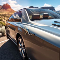 A luxurious vehicle featuring a powerful V8 engine and 4x4 capability, designed with elegance