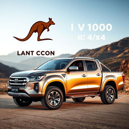 A light truck featuring a powerful V8 engine and 4x4 capability, designed with a high-end luxurious appearance