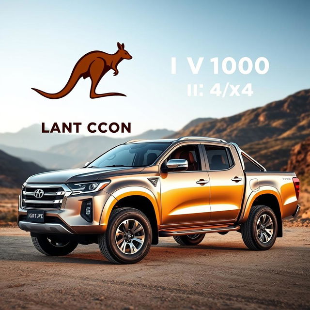 A light truck featuring a powerful V8 engine and 4x4 capability, designed with a high-end luxurious appearance