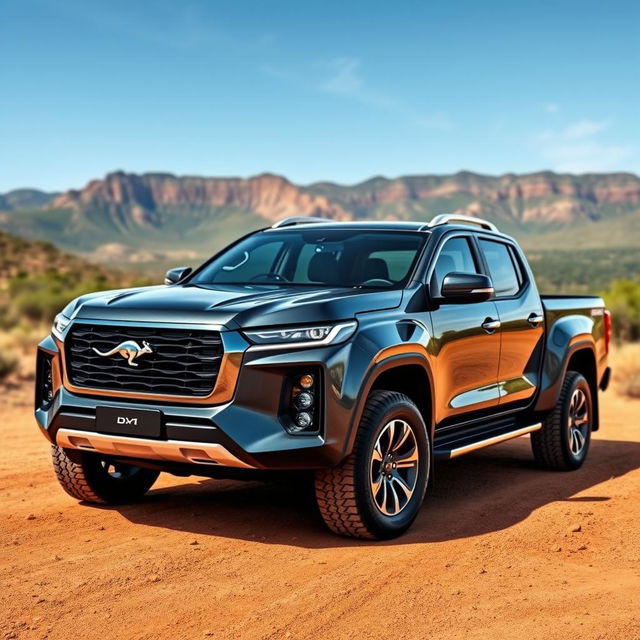 A light truck designed with a powerful V8 engine and 4x4 capability, exuding luxury and strength