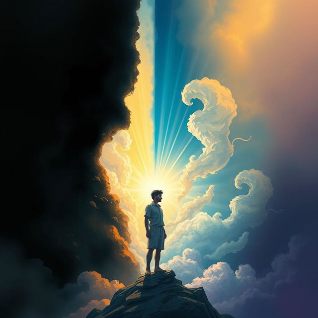 A mesmerizing representation of the passage of the soul from darkness to light