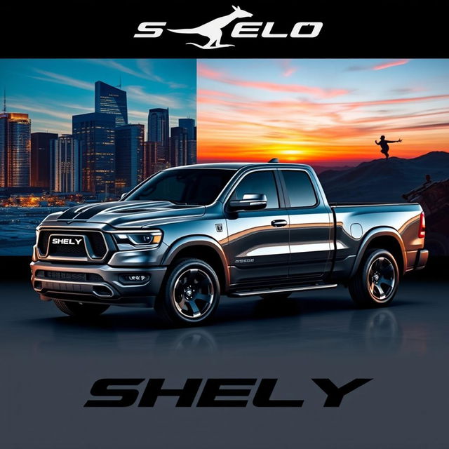 A light truck inspired by the sleek design of the Shelby SRT500, featuring a powerful V8 engine and 4x4 capability