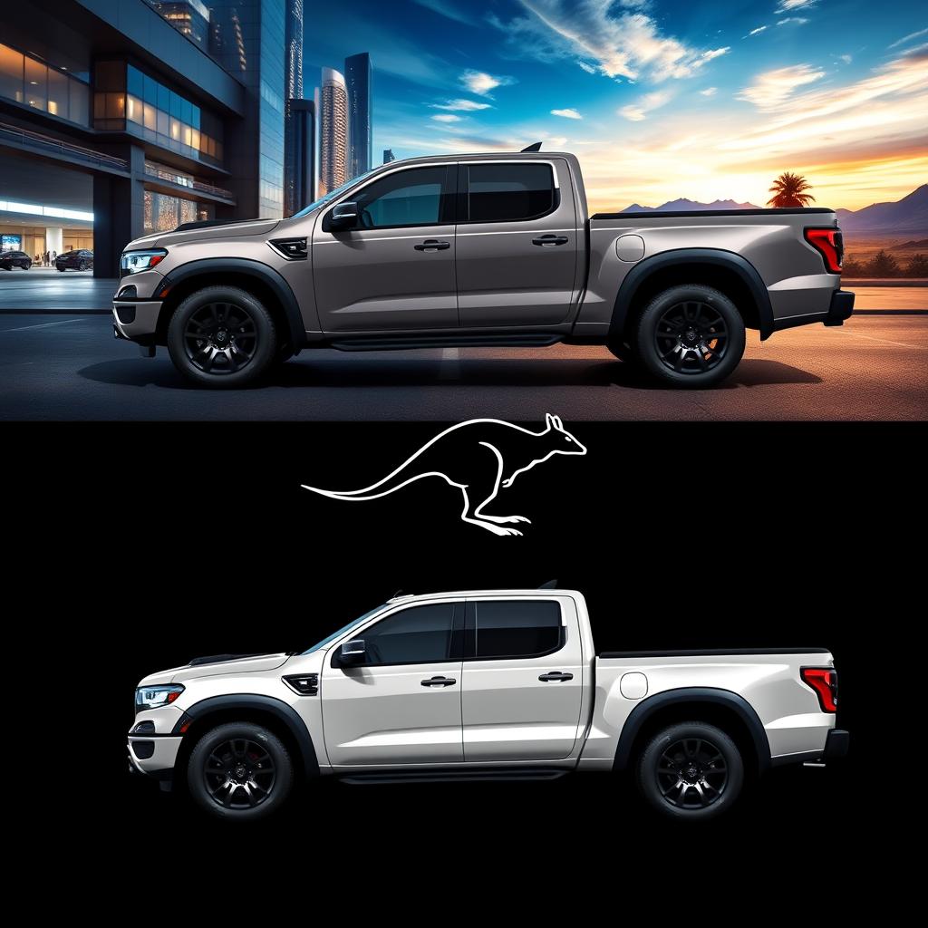 A light truck inspired by the sleek design of the Shelby SRT500, featuring a powerful V8 engine and 4x4 capability