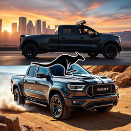 A light truck inspired by the sleek design of the Shelby SRT500, featuring a powerful V8 engine and 4x4 capability