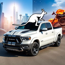 A light truck inspired by the sleek design of the Shelby SRT500, featuring a powerful V8 engine and 4x4 capability