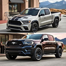 A light truck inspired by the Shelby SRT500, equipped with a powerful V8 engine and 4x4 capability, embodying luxury and performance