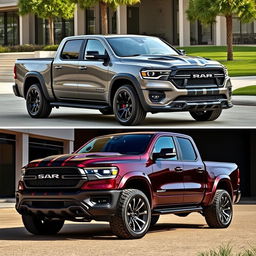 A light truck inspired by the Shelby SRT500, equipped with a powerful V8 engine and 4x4 capability, embodying luxury and performance