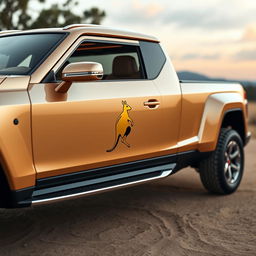 A luxurious light truck inspired by Lamborghini design, featuring a powerful V8 engine and 4x4 capability