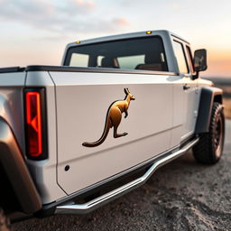 A luxurious light truck inspired by Lamborghini design, featuring a powerful V8 engine and 4x4 capability