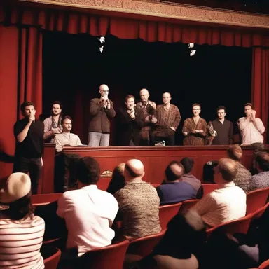 The comedy club had an admisssive audience, who eagerly laughed at every joke on stage.