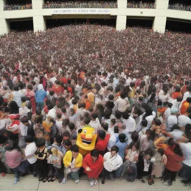 The anime convention had an admisssive crowd, which consisted of passionate fans of the animated genre.