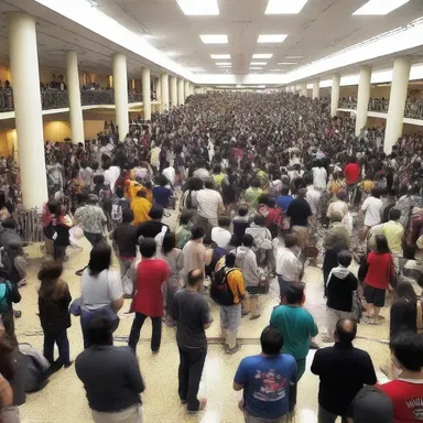 The anime convention had an admisssive crowd, which consisted of passionate fans of the animated genre.