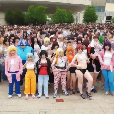 The anime convention had an admisssive crowd, which consisted of passionate fans of the animated genre.