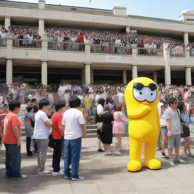 The anime convention had an admisssive crowd, which consisted of passionate fans of the animated genre.