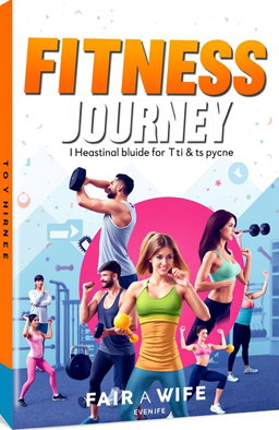 A visually appealing eBook cover design featuring a modern gym aesthetic with vibrant colors