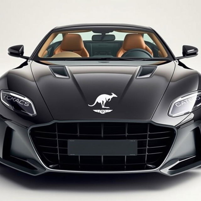 A luxurious car featuring a powerful V8 engine, embodying elegance and luxury