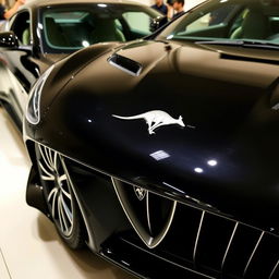 A luxurious car featuring a powerful V8 engine, embodying elegance and luxury
