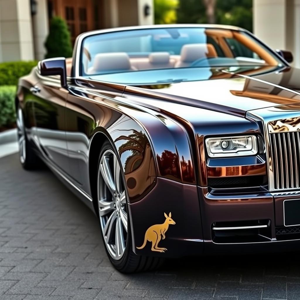 A luxurious and elegant high-class car for millionaires, featuring a powerful V8 engine