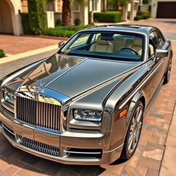 A luxurious and elegant high-class car for millionaires, featuring a powerful V8 engine