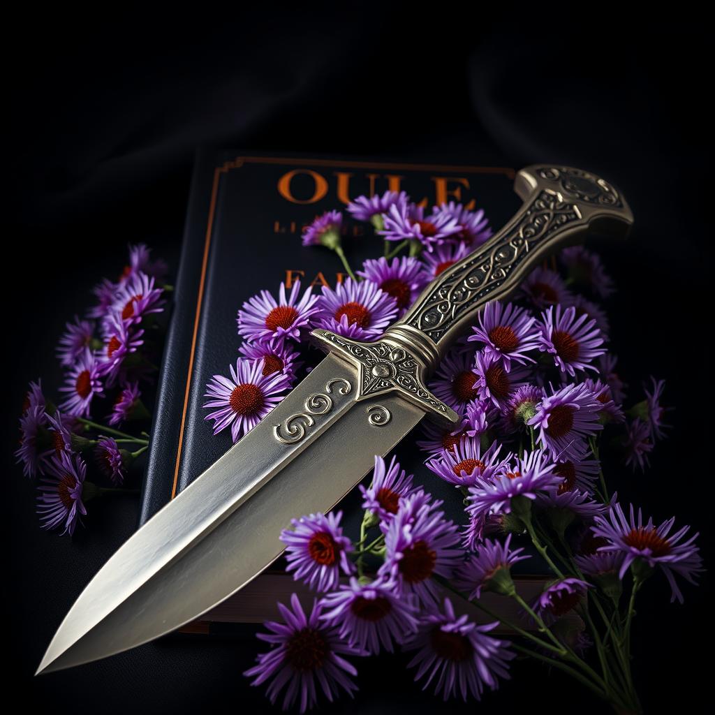 A captivating book cover featuring a dark background that creates a mysterious and atmospheric ambiance