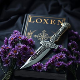 A captivating book cover featuring a dark background that creates a mysterious and atmospheric ambiance
