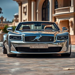 A luxurious and elegant high-class car designed for millionaires, featuring a powerful V8 engine that exudes strength
