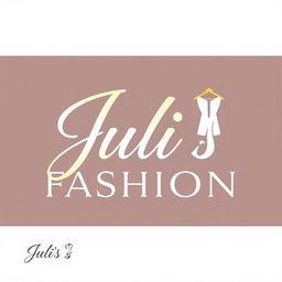 A unique brand logo design for 'Juli's Fashion'