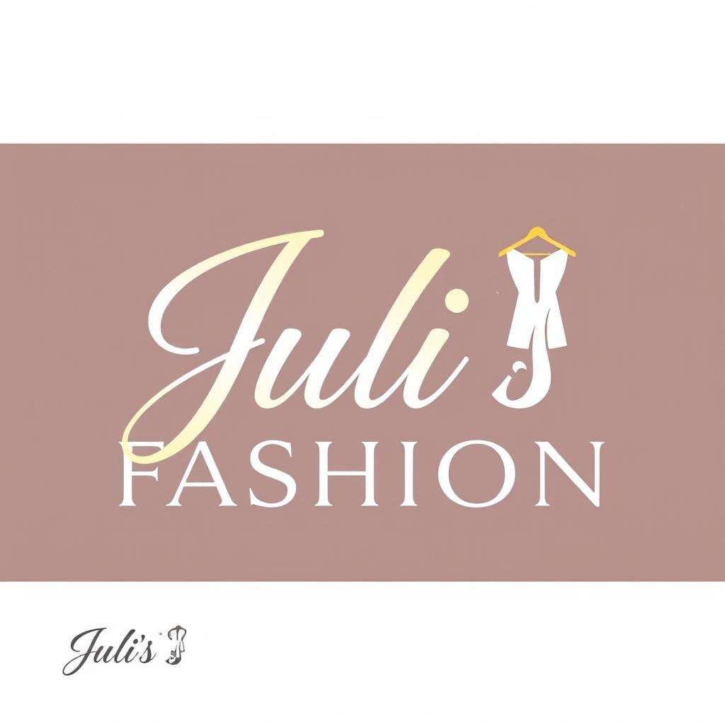 A unique brand logo design for 'Juli's Fashion'