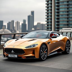 A high-class luxury car designed for millionaires, featuring a powerful V8 engine