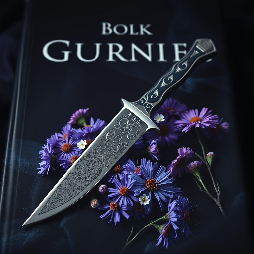 A striking book cover featuring a dark, atmospheric background that evokes mystery
