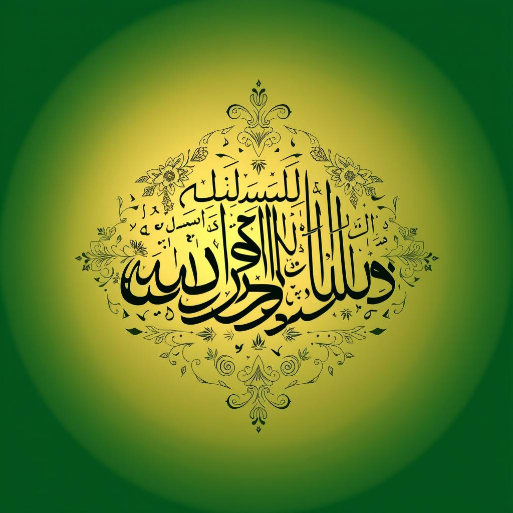 A beautiful calligraphy artwork featuring the Arabic phrase 'حَسْبِيَ اللّٰهُ لَا إِلَٰهَ إِلَّا هُوَ عَلَيْهِ تَوَكُّلْتُ وَهُوَ رَبُّ الْعَرْشِ الْعَظِيمِ' (Hasbiyallahu la ilaha illa Huwa alayhi tawakkaltu wa Huwa Rabbul Arshil Azim)