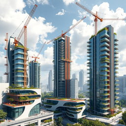 A detailed visualization of an architectural design project named 'Shubhajit Manna' showcasing innovative technology by Mivan and Highrise