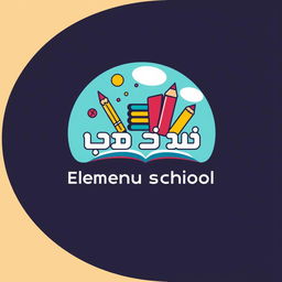 A logo design for an elementary school named "شهید نظری توسکاتک"