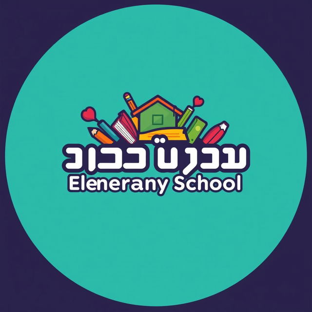 A logo design for an elementary school named "شهید نظری توسکاتک"