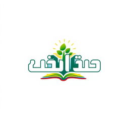 A vibrant and engaging logo design for a school named 'دبستان شهیدنظری'